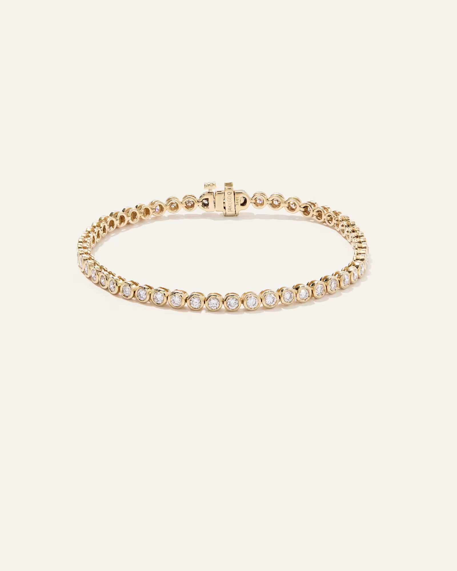 14K Gold Lab Grown Diamond Bezel Tennis Bracelet | Quince