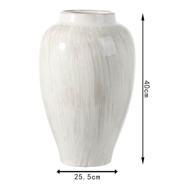 Reactive Glaze Ceramic Vase, 15.5" | At Home