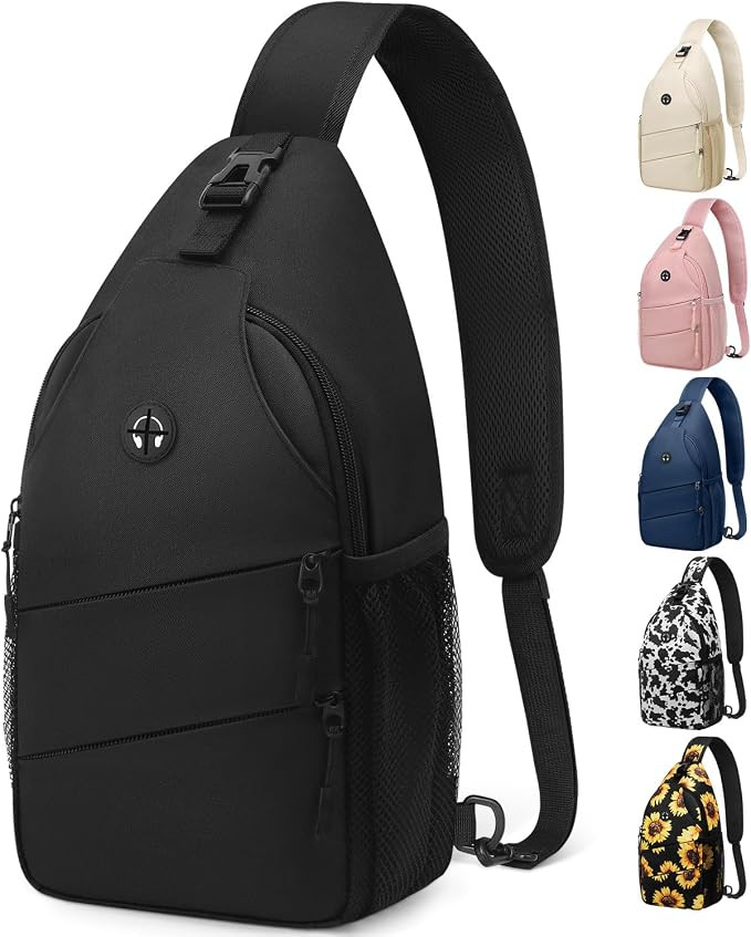 Crossbody Bags for Women Men Trendy Sling Bag Bakpack Casual Chest Bag with Convertible Shoulder ... | Amazon (US)