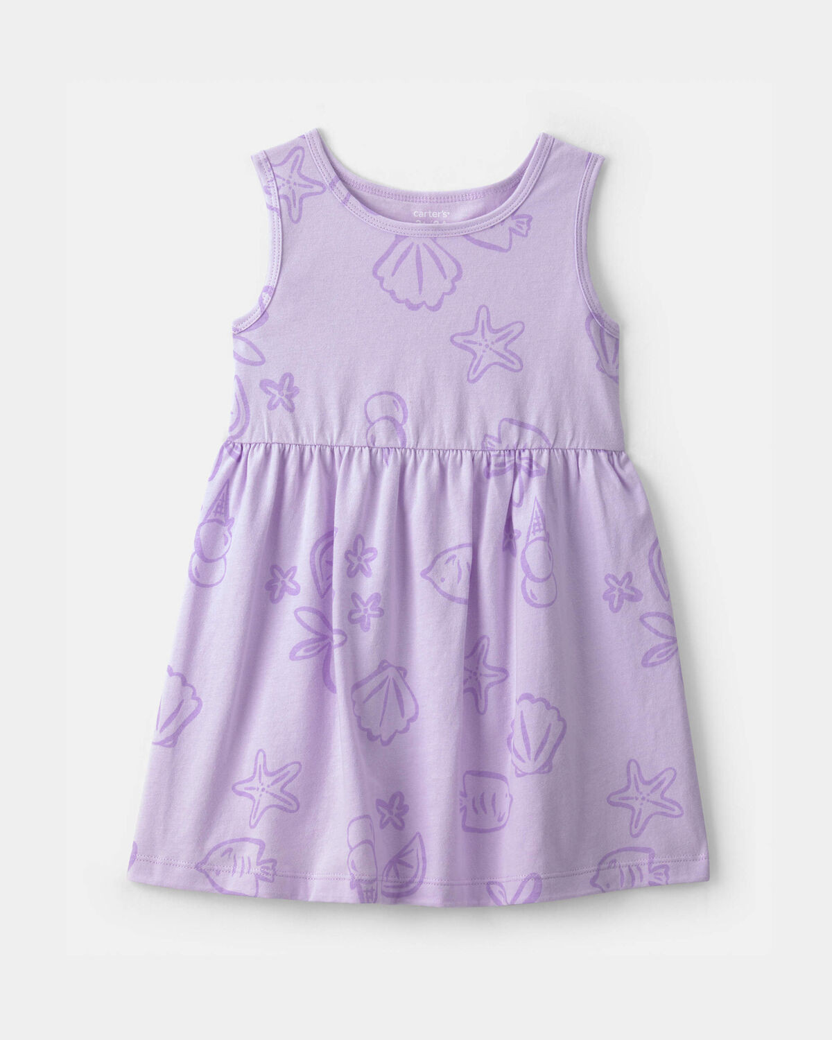 Toddler Girl Sea Animal Sleeveless Dress - Purple | Carter's Inc