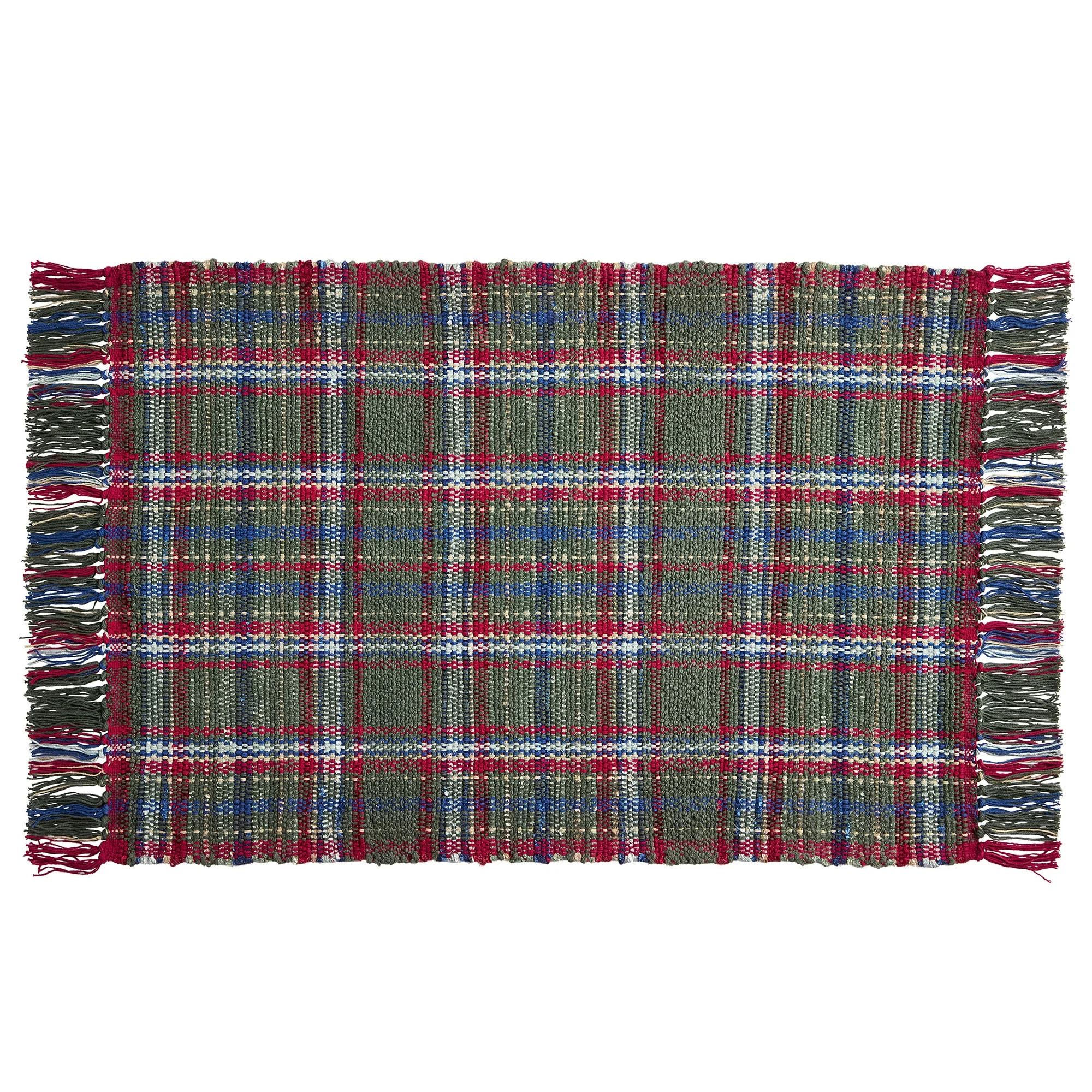 Better Homes & Gardens Green Plaid 24" x 36" Accent Rug | Walmart (US)