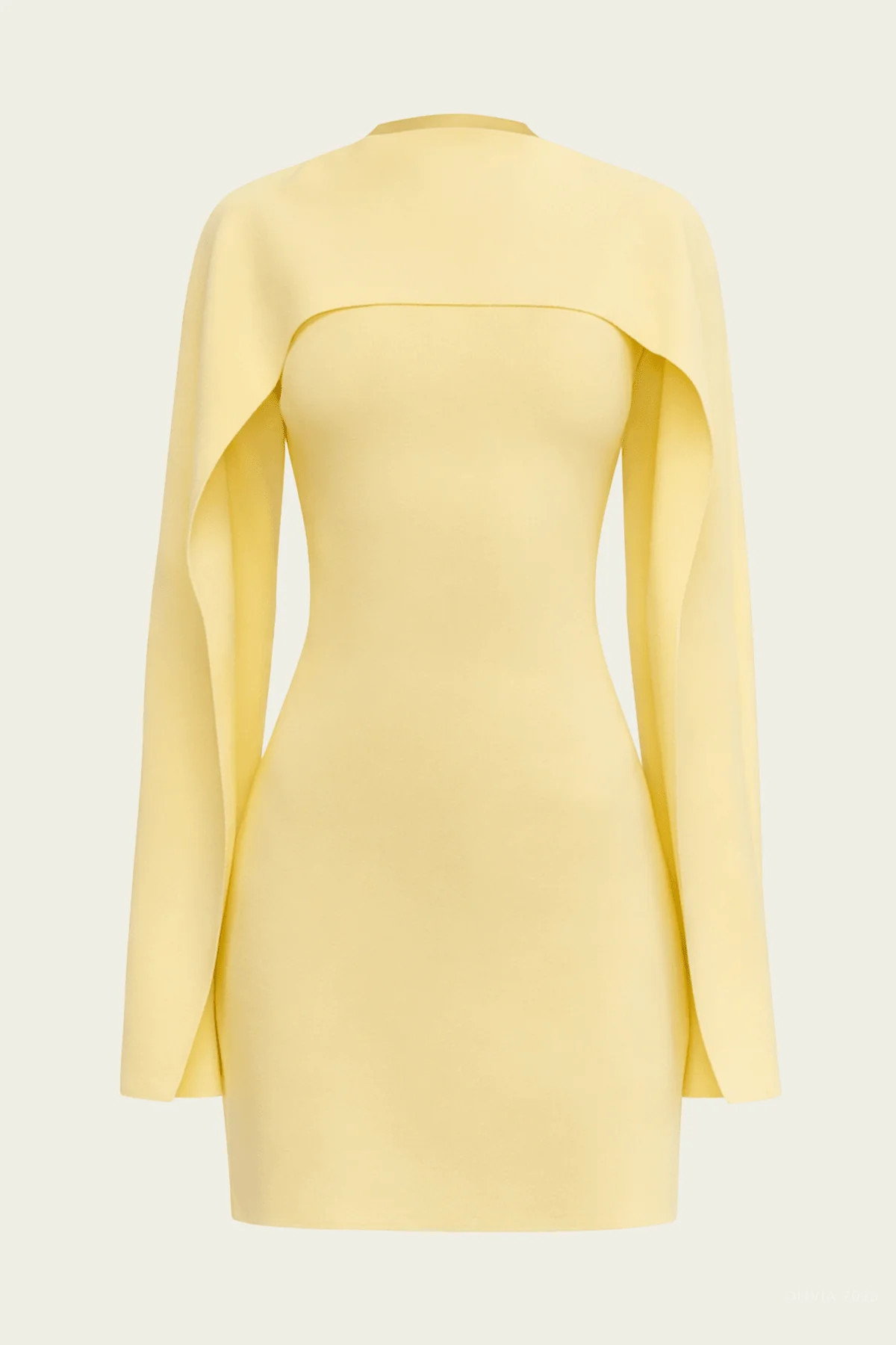 Almina Knit Mini Dress in Tapestry - Yellow S | Shop Olivia