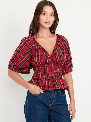 Puff-Sleeve Top | Old Navy (US)