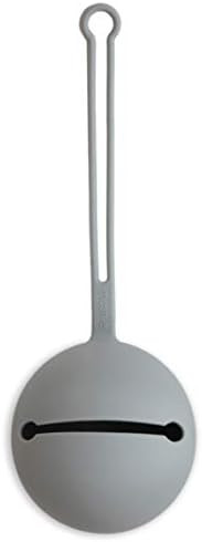 mushie Silicone Pacifier Holder Case (Stone) | Amazon (US)