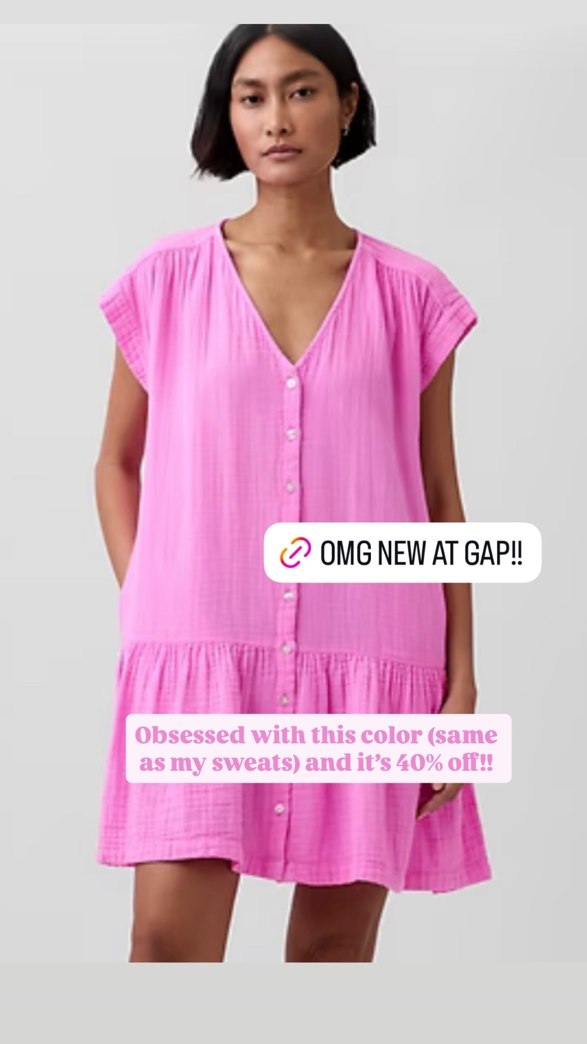 Obsessed with this color (same as my sweats) and it’s 40% off!!  This button down shift dress is just too cute!! 💕🌸

#LTKSeasonal #LTKMidsize #LTKSaleAlert