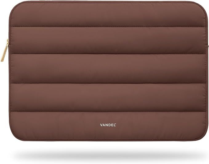 Vandel Puffy Laptop Sleeve 13-14 Inch Laptop Sleeve. Brown Cute Laptop Sleeve for Women. Carrying... | Amazon (US)