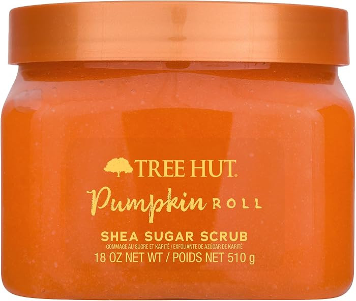 Tree Hut Pumpkin Roll Body Scrub, Exfoliating Sugar Scrub, Vegan, 18 Oz | Amazon (US)