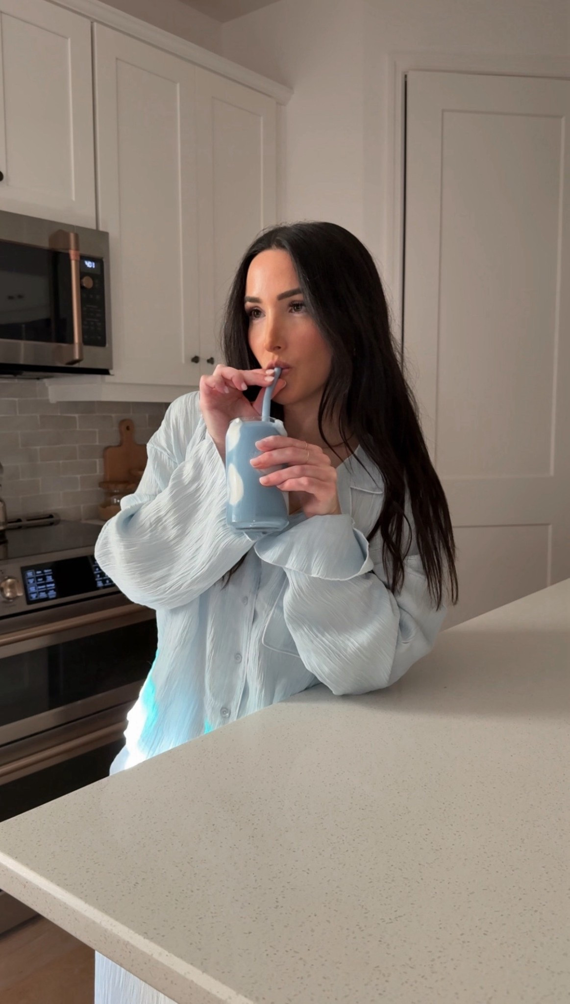 Baby blue pajama set and blue smoothie 🩵


#LTKselfcare #LTKfoodie