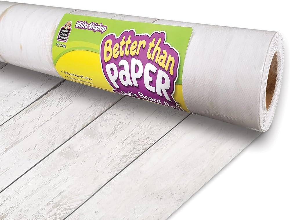 White Shiplap Better Than Paper® Bulletin Board Roll | Amazon (US)