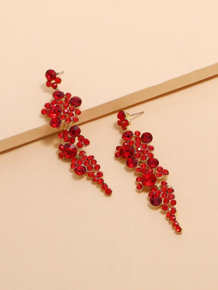 Rhinestone Decor Drop Earrings | SHEIN