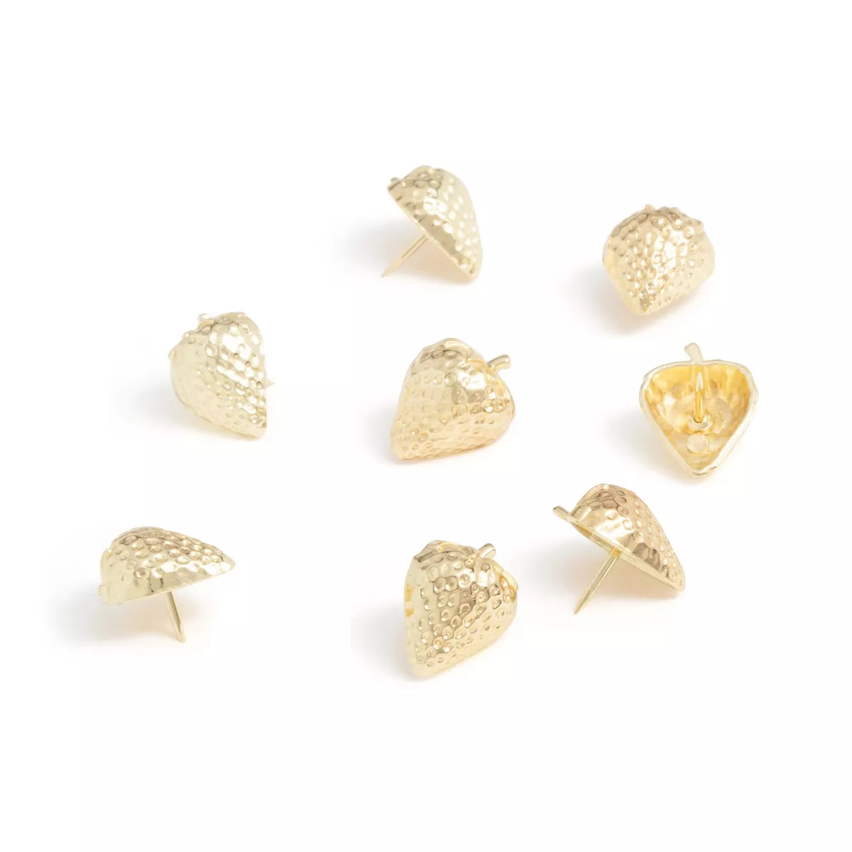 U Brands 8ct Strawberry Push Pins Gold | Target