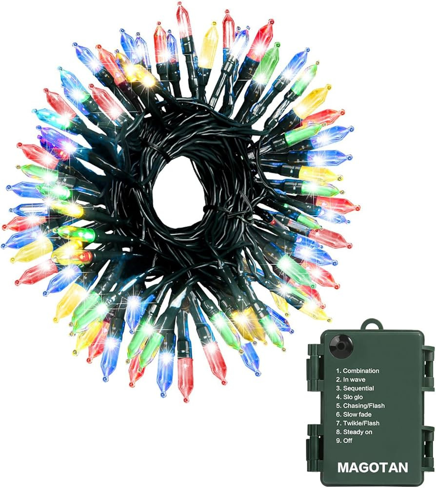 Christmas Lights, Battery Operated String Lights 18ft 50 LED 8 Modes LED Mini Lights with Timer f... | Amazon (US)