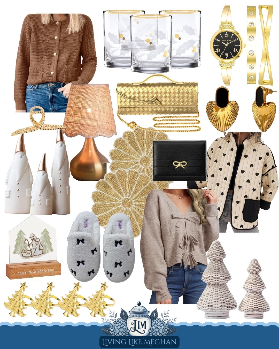 Warm neutrals with a little holiday sparkle ✨
Soft textures, gold accents, and giftable pieces that feel elevated but still cozy — perfect for winter hosting or thoughtful Christmas gifting.

Tap to explore 🤍

neutral Christmas decor • gold holiday accents • cozy winter style • elegant holiday gifts • classic home decor • winter entertaining ideas


#LTKFindsUnder50 #LTKSaleAlert #LTKGiftGuide