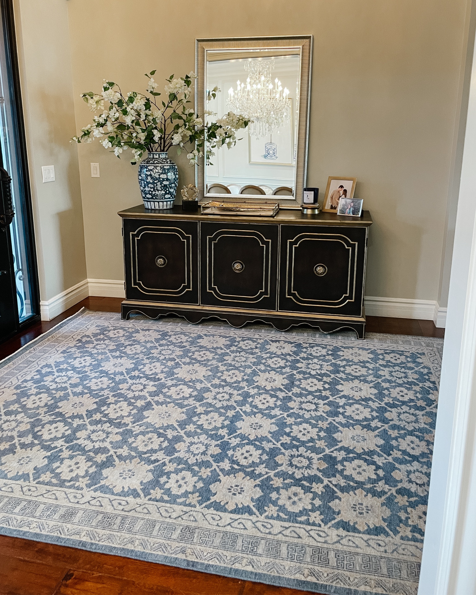 This rug is AMAZING!!! The quality is very high end and sold at high end furniture stores. I found it deeply discounted at WALMART and bed bath and beyond! 

#LTKhome #LTKsalealert