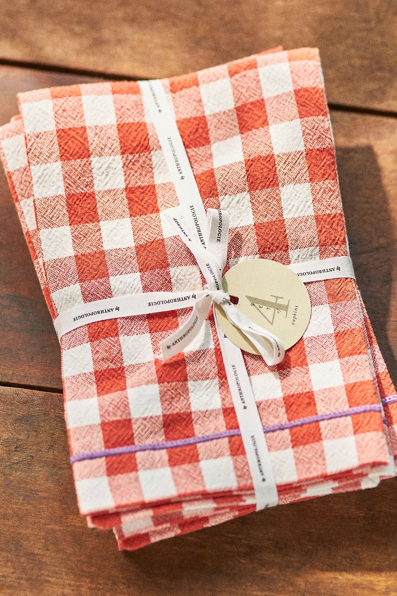 Ginny Gingham Napkins, Set of 4 | Anthropologie (US)