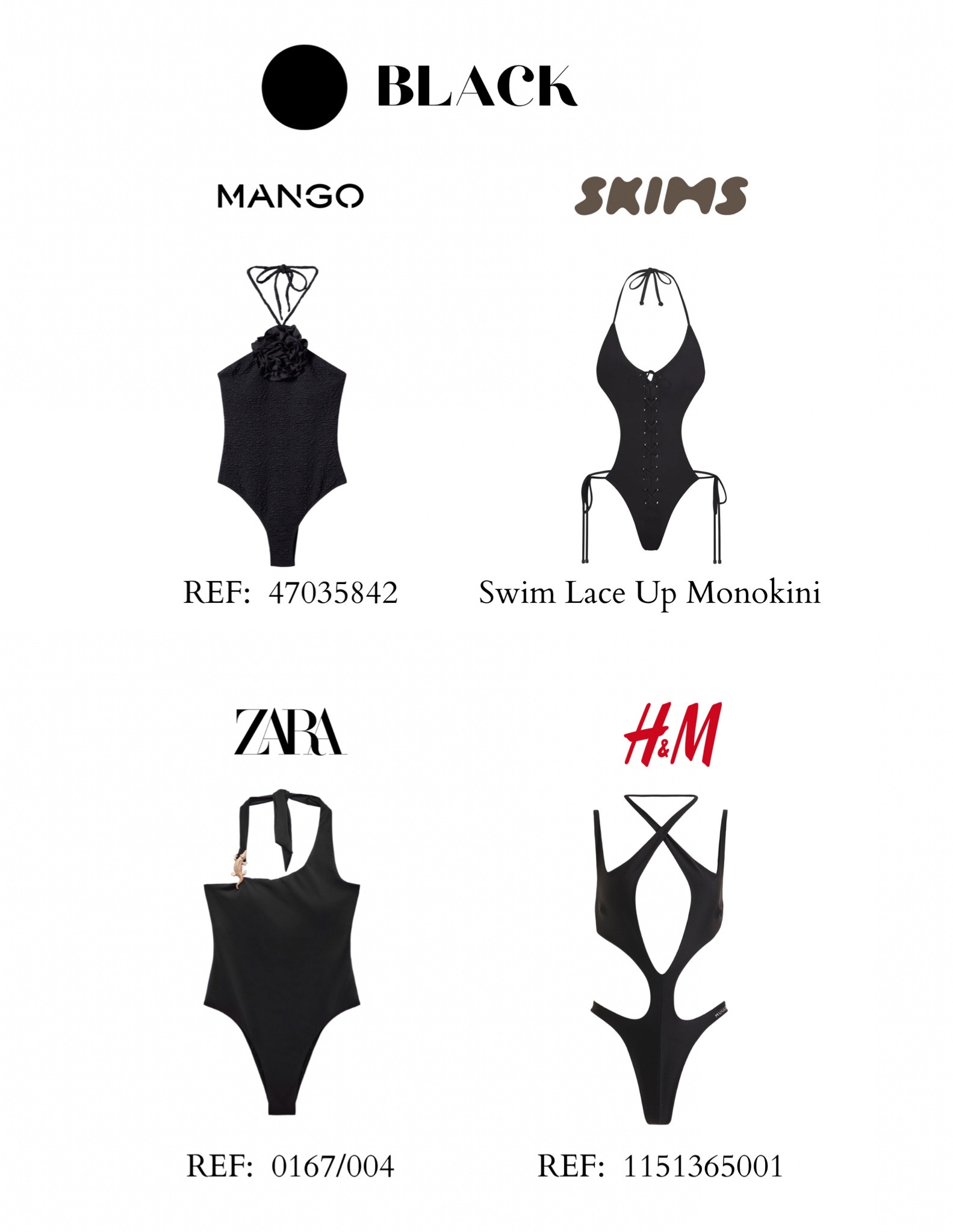 Black One Piece Swimwear for this summer ☀️ hot girl summer coming your way 💗 love the H&M x Mugler set 🖤 Pair it with your fave cover ups and slippers 👙 

#LTKSeasonal #LTKGiftGuide #LTKFind