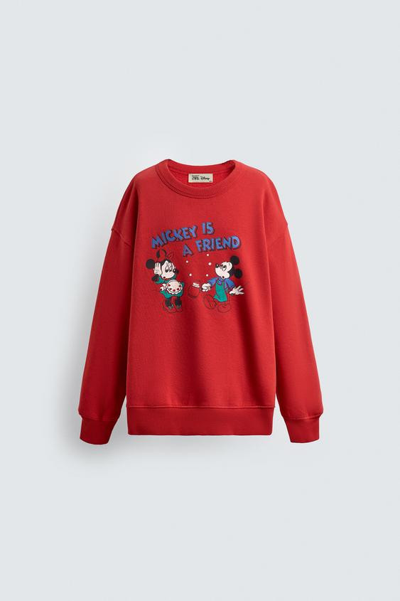MINNIE + MICKEY MOUSE SWEATSHIRT HARRY LAMBERT FOR ZARA X DISNEY | Zara US