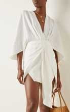 Lola Linen-Blend Mini Wrap Dress | Moda Operandi (Global)