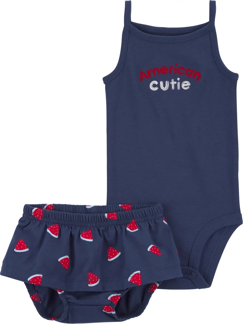 Carter's Child of Mine Baby Girl Outfit Set, 2-Piece, Sizes Preemie-12 Months | Walmart (US)