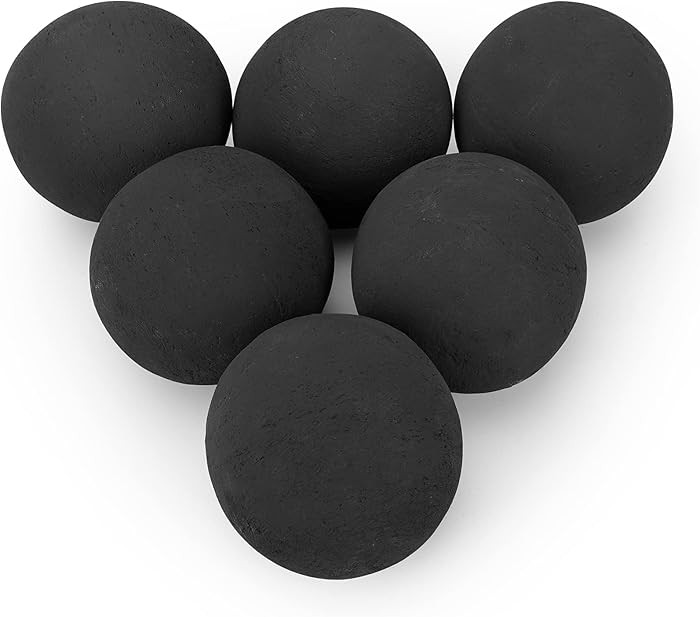 Stanbroil Ceramic Fire Balls - 5” Round Fire Stones for Fire Pit Fire Bowl and Fireplace - Set ... | Amazon (US)