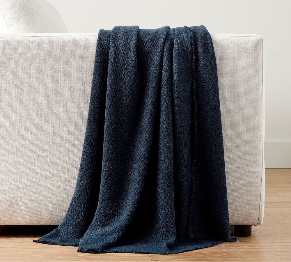 Herringbone Throw Blanket | Pottery Barn (US)