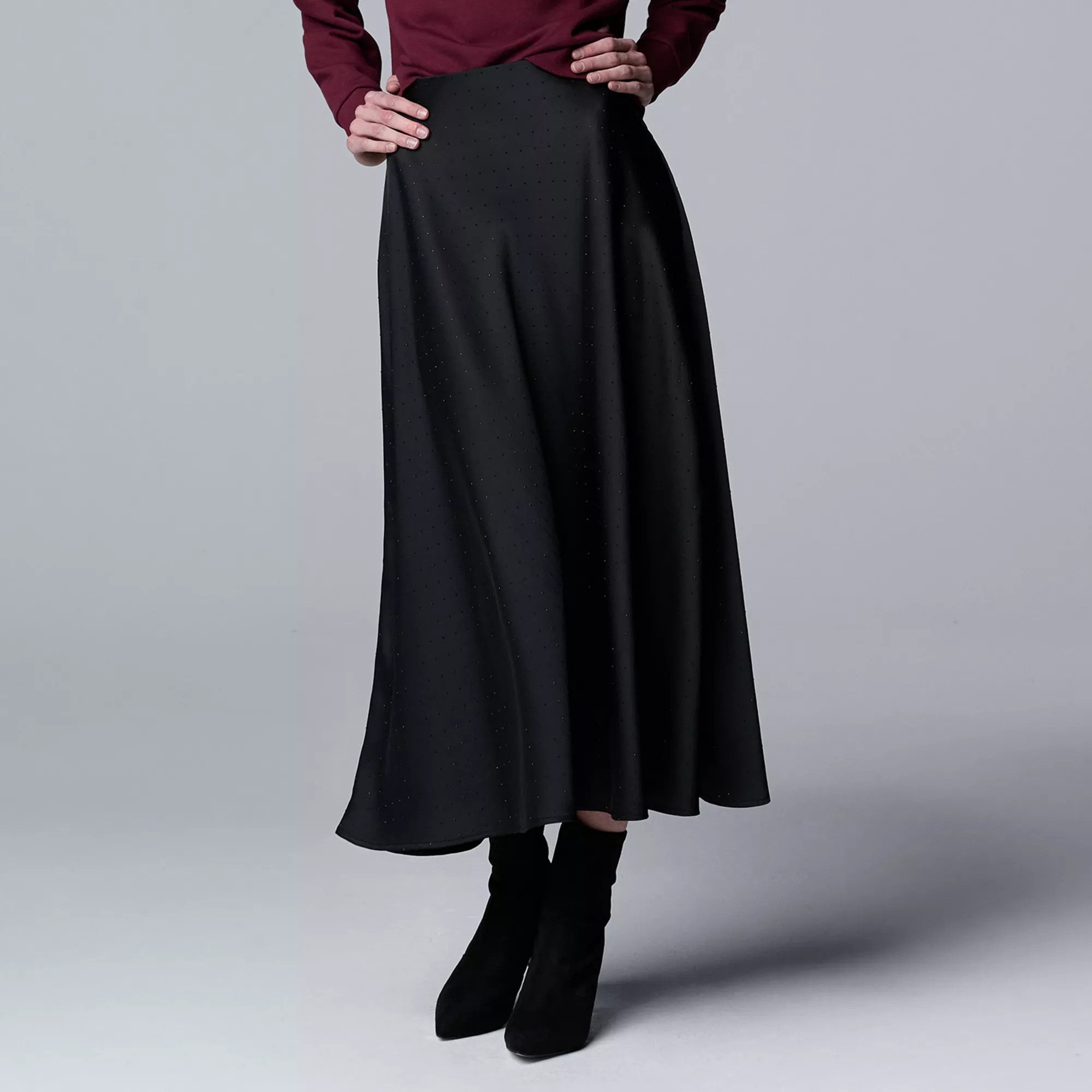 Women's Simply Vera Vera Wang Bias Cut A-Line Skirt | Kohl's