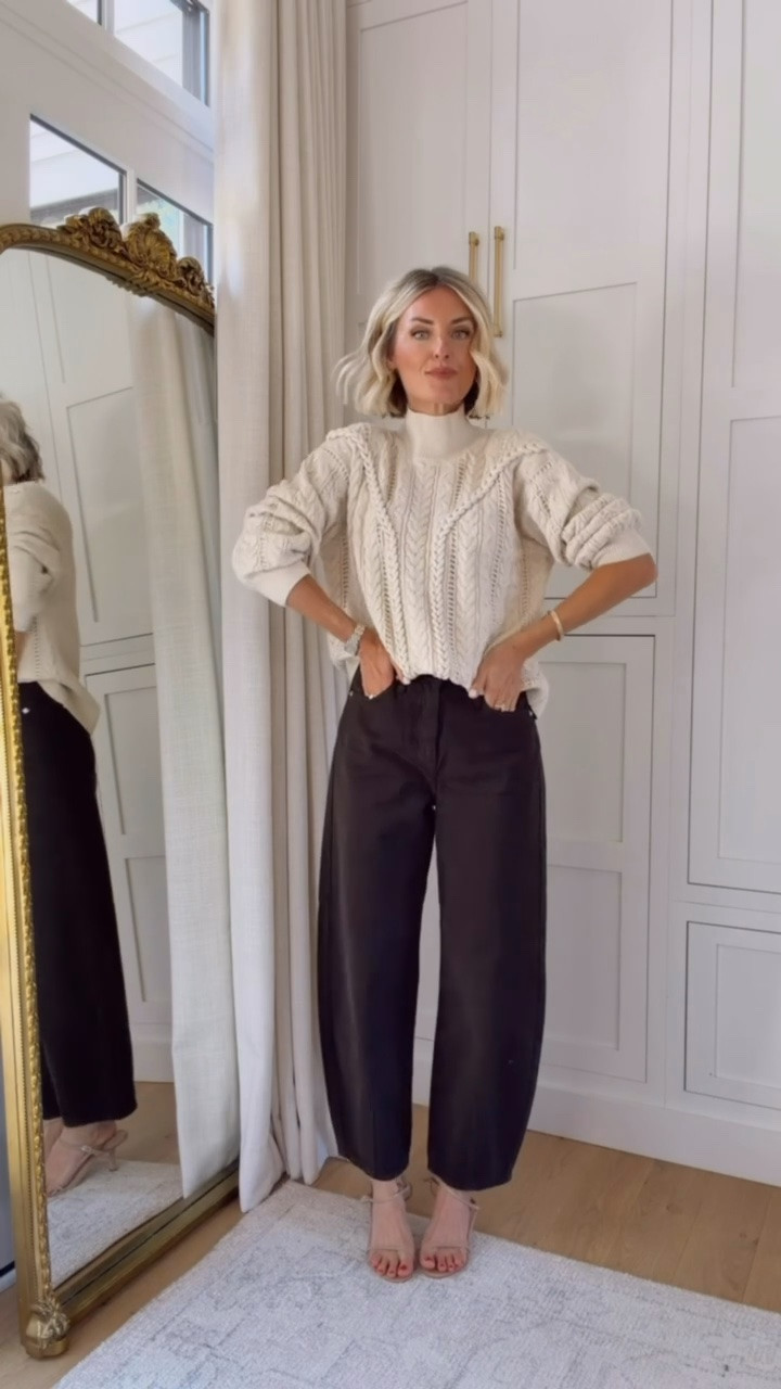 Love this neutral fall look - this would be so cute for Thanksgiving! Love the cable knit detailing on this sweater! Wearing S/2

Loverly Grey, Target, new arrivals, brown jeans, cream sweater, Thanksgiving outfit

#LTKSeasonal