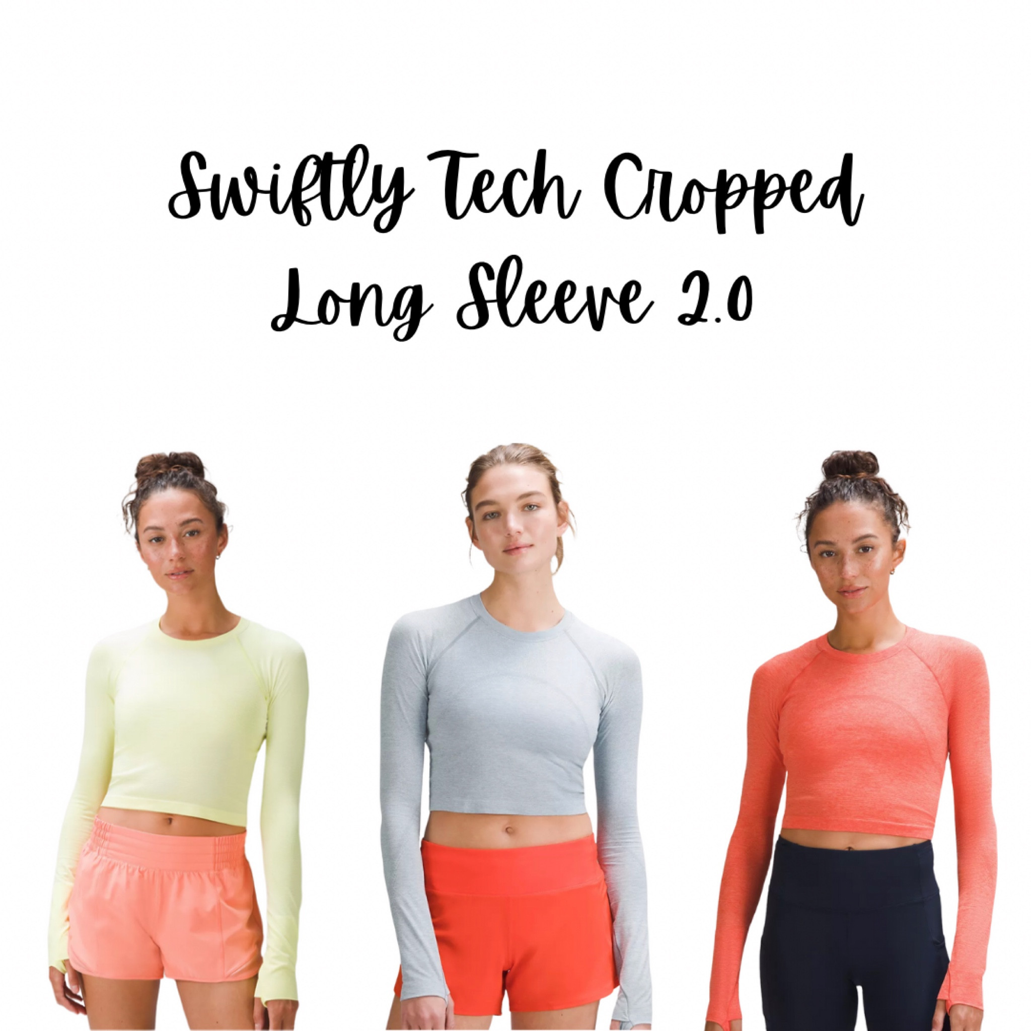 NEW item just dropped @ Lululemon! These swiftly tech cropped long sleeve tees will be perfect for summer! All colors are available! Click the black one I tagged and it will take you to all of them because I’m not sure if the link to the other colors will work!
#fashion #lululemon #new #newlululemon #trendy #summer #spring #summerstyle #springstyle 

#LTKfit #LTKunder100 #LTKstyletip