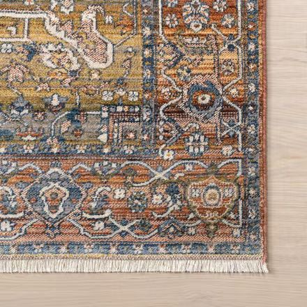 Rust Tribal Medallion Edessa Area Rug | Rugs USA