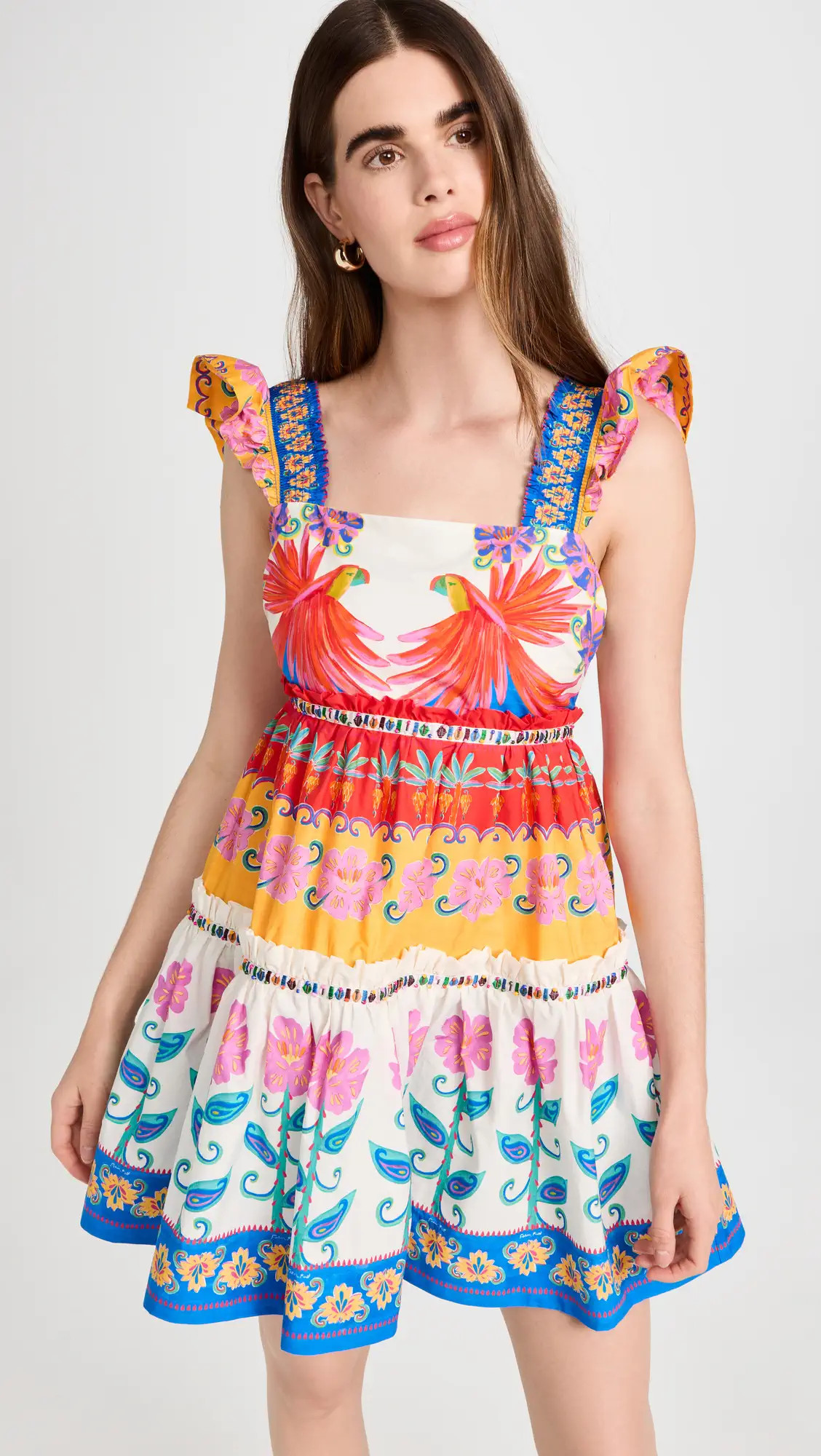 FARM Rio Vivid Garden Off White Mini Dress | Shopbop | Shopbop