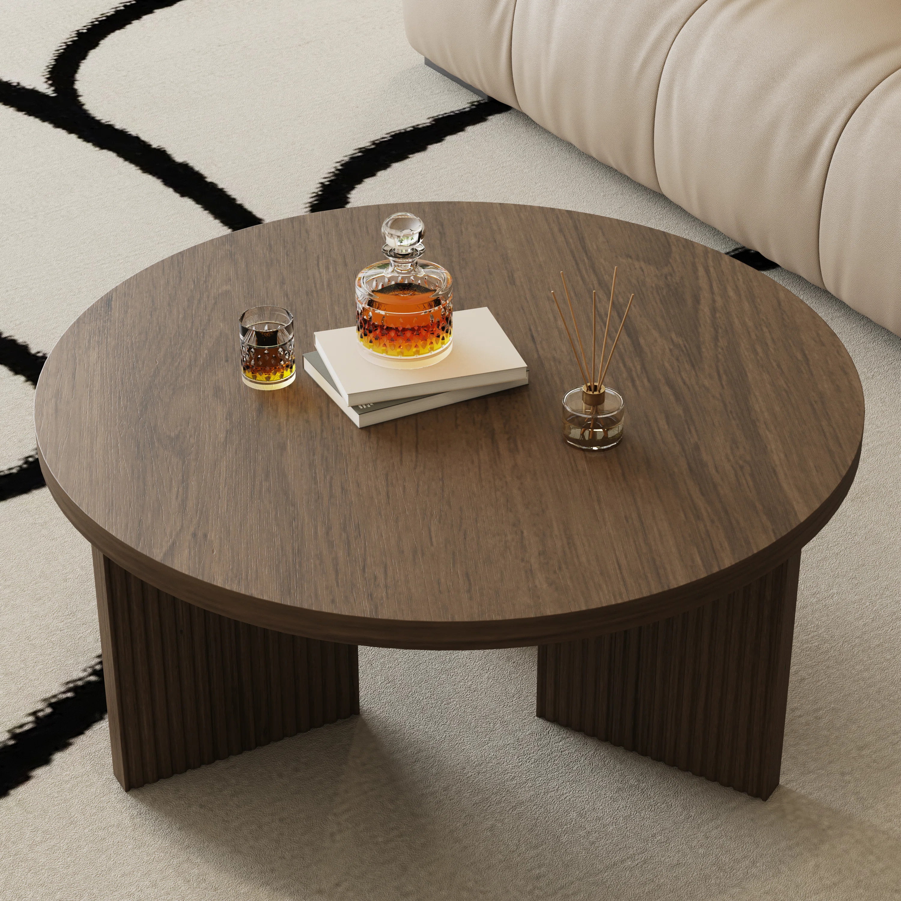Mid-Century Modern Round Coffee Table | Wayfair North America