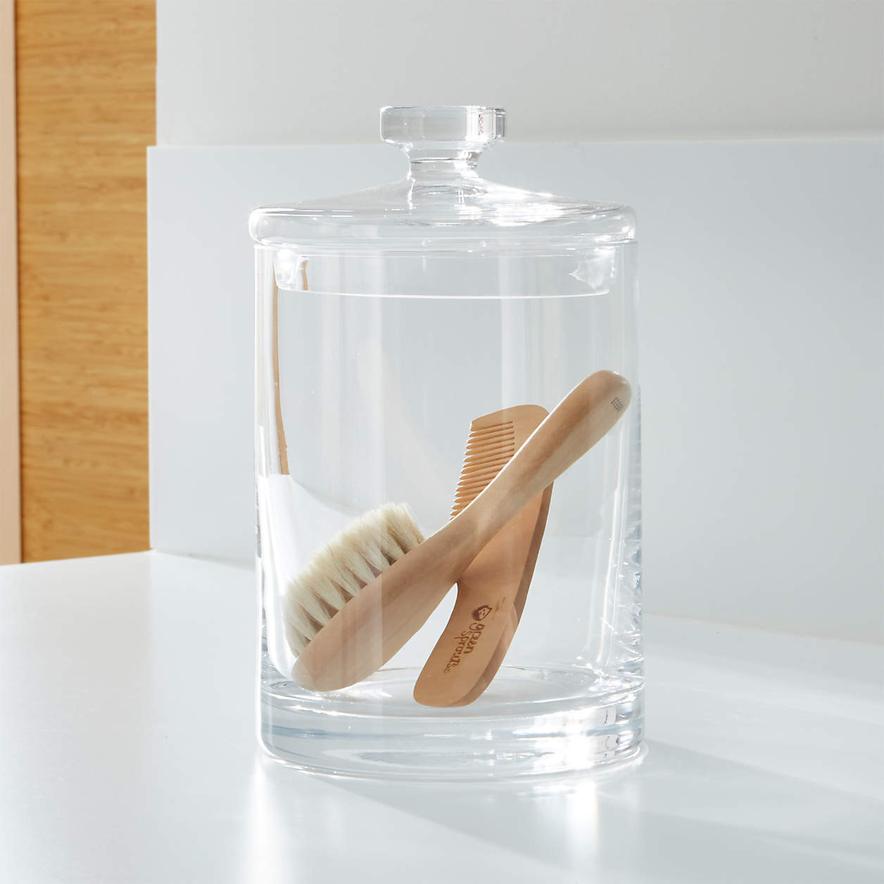 Extra Large Glass Canister + Reviews | Crate & Barrel | Crate & Barrel