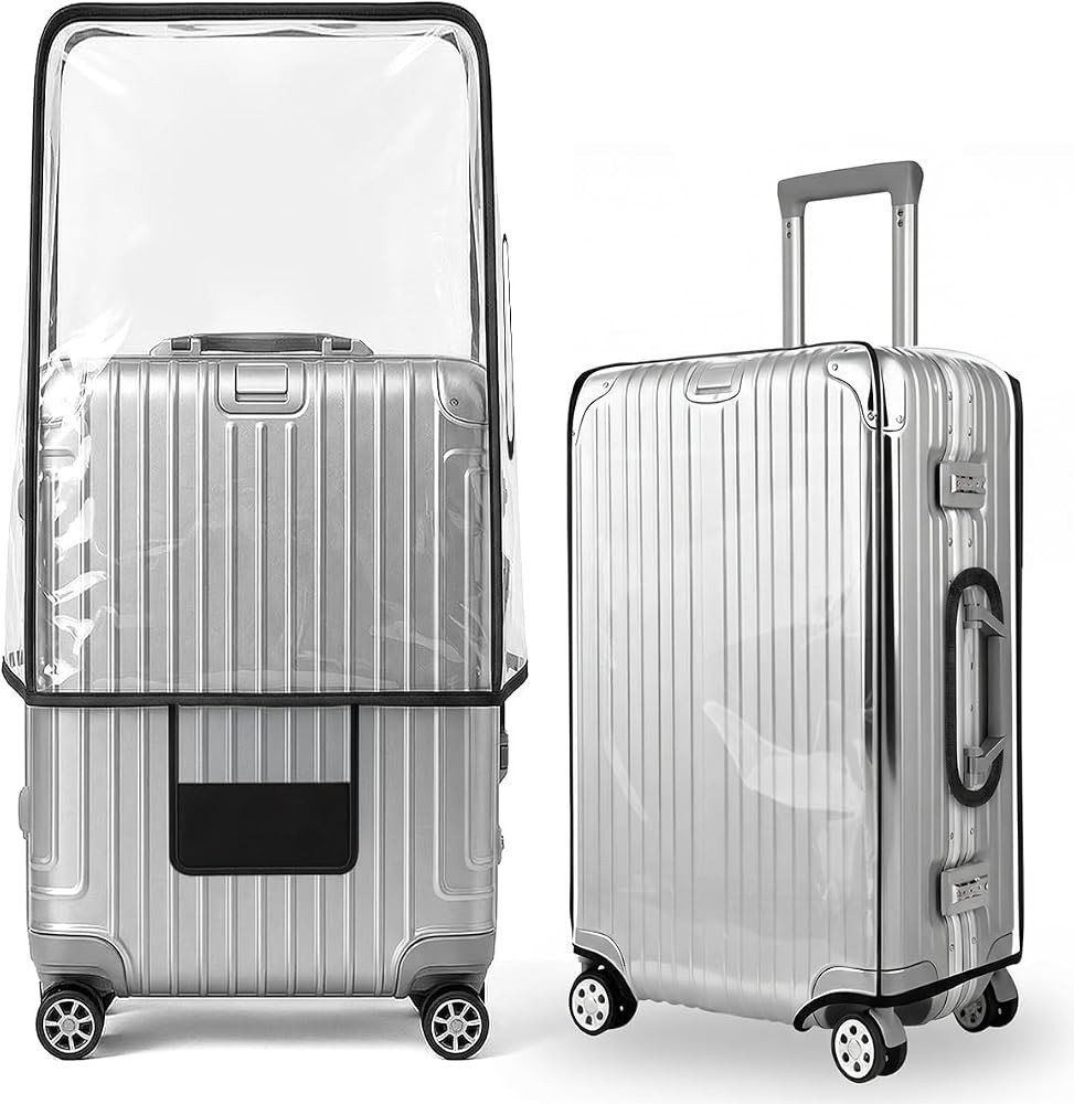 T Tersely Clear PVC Suitcase Cover Protectors 26 Inch Suitcase Covers | Amazon (US)