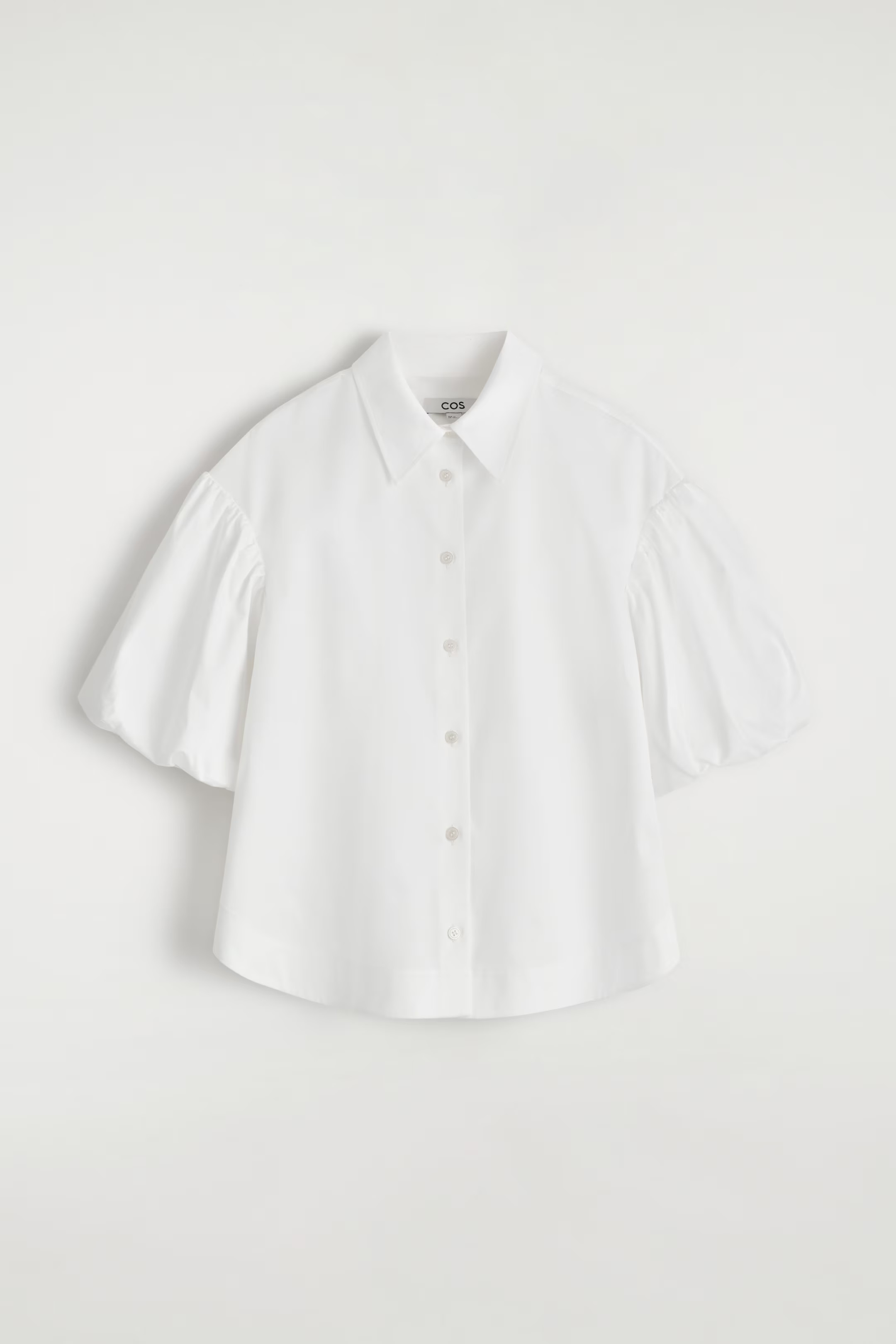 PUFF-SLEEVE COTTON SHIRT - WHITE | COS | COS UK