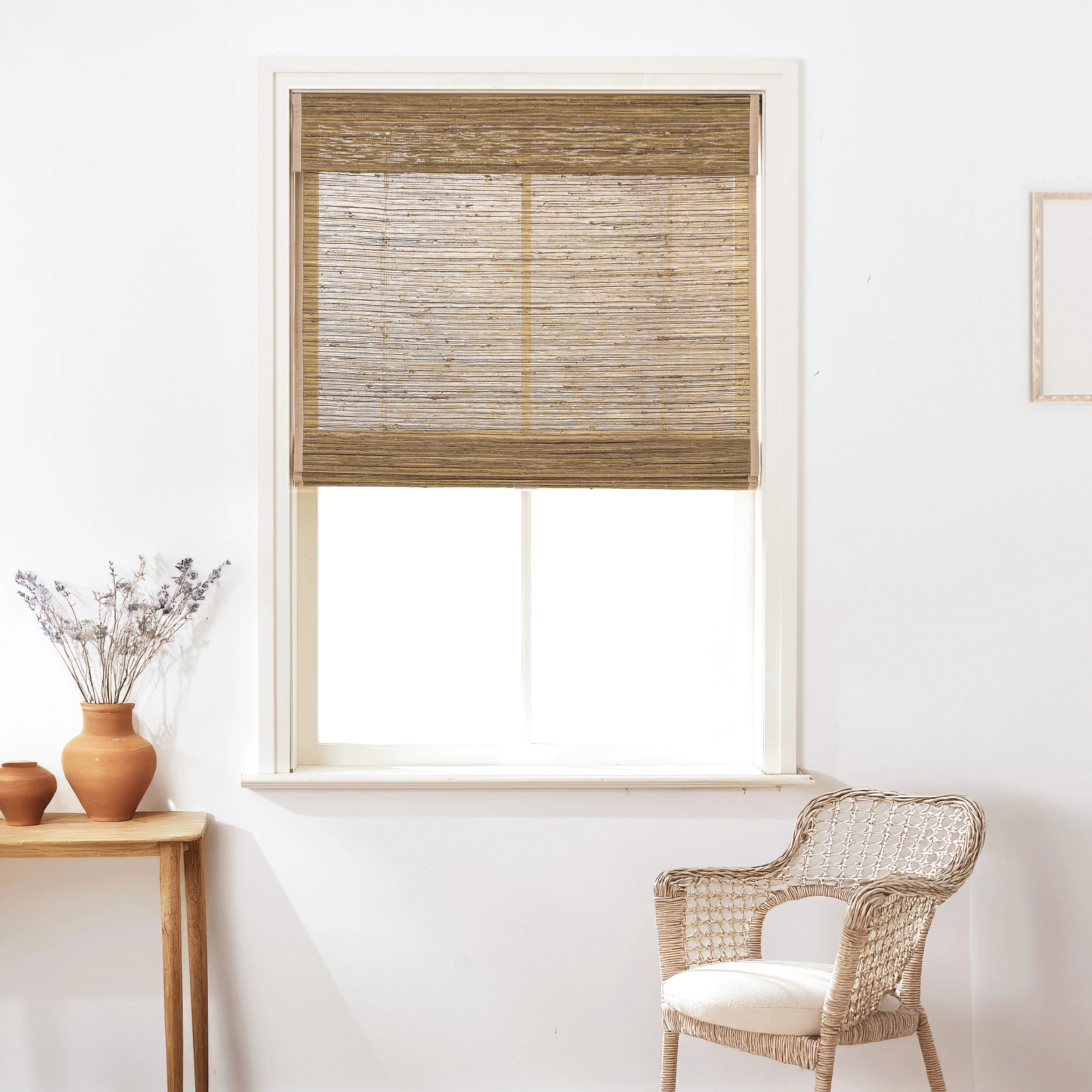 Custom Bamboo Shades & Blinds - Wooden Headrail | NeutralCurtains