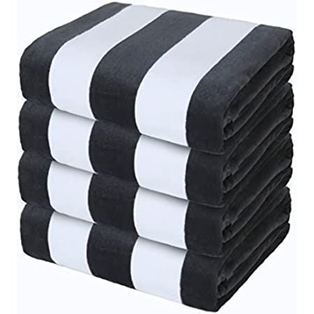 Welhome Cabana Beach Towel - Set of 2 - 100% Turkish Cotton - Oversize Towels 40"x72" - Pool & Be... | Amazon (US)