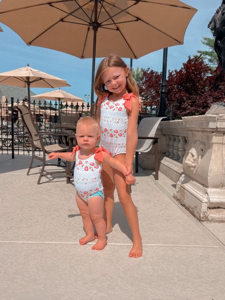 The girls matching swimmies are on sale! The cutest pattern & colors, and they run tts!

#LTKFindsUnder50 #LTKSaleAlert #LTKKids