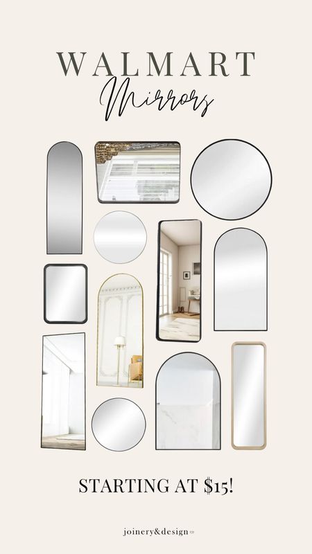 Mirror, mirror on the wall—found the perfect deals at Walmart for you all! 
Shop these finds starting at just $15!! 

#vanity #homedecor #floormirror #arch #round 

#LTKstyletip #LTKhome #LTKsalealert