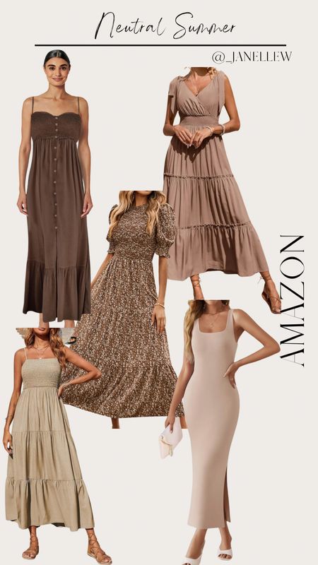 Perfect #dresses options for the #summer

•Follow for more Summer styles!!•

#amazonfashion #amazon #neutral

#LTKSeasonal
