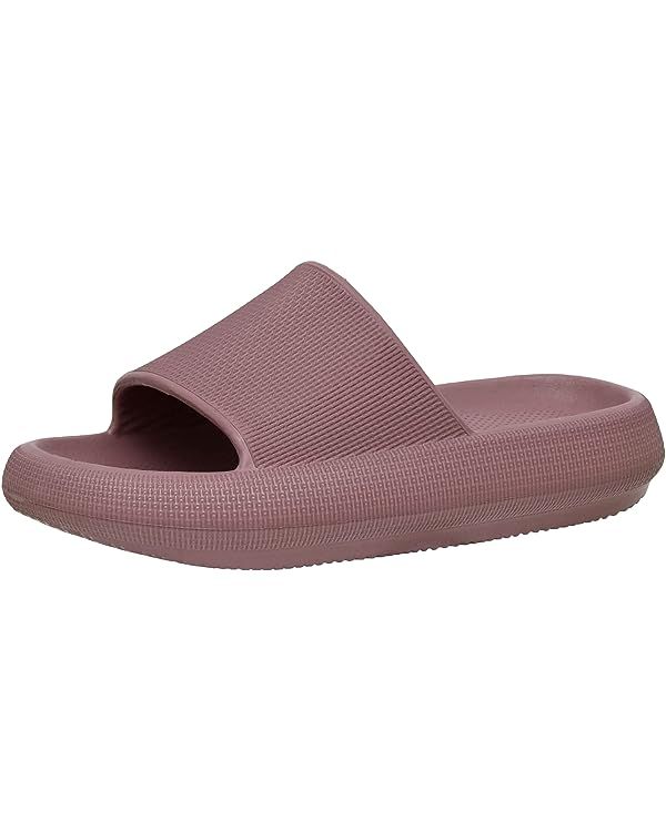 CUSHIONAIRE Women's Feather Cloud Recovery Slide Sandals with +Comfort | Amazon (US)