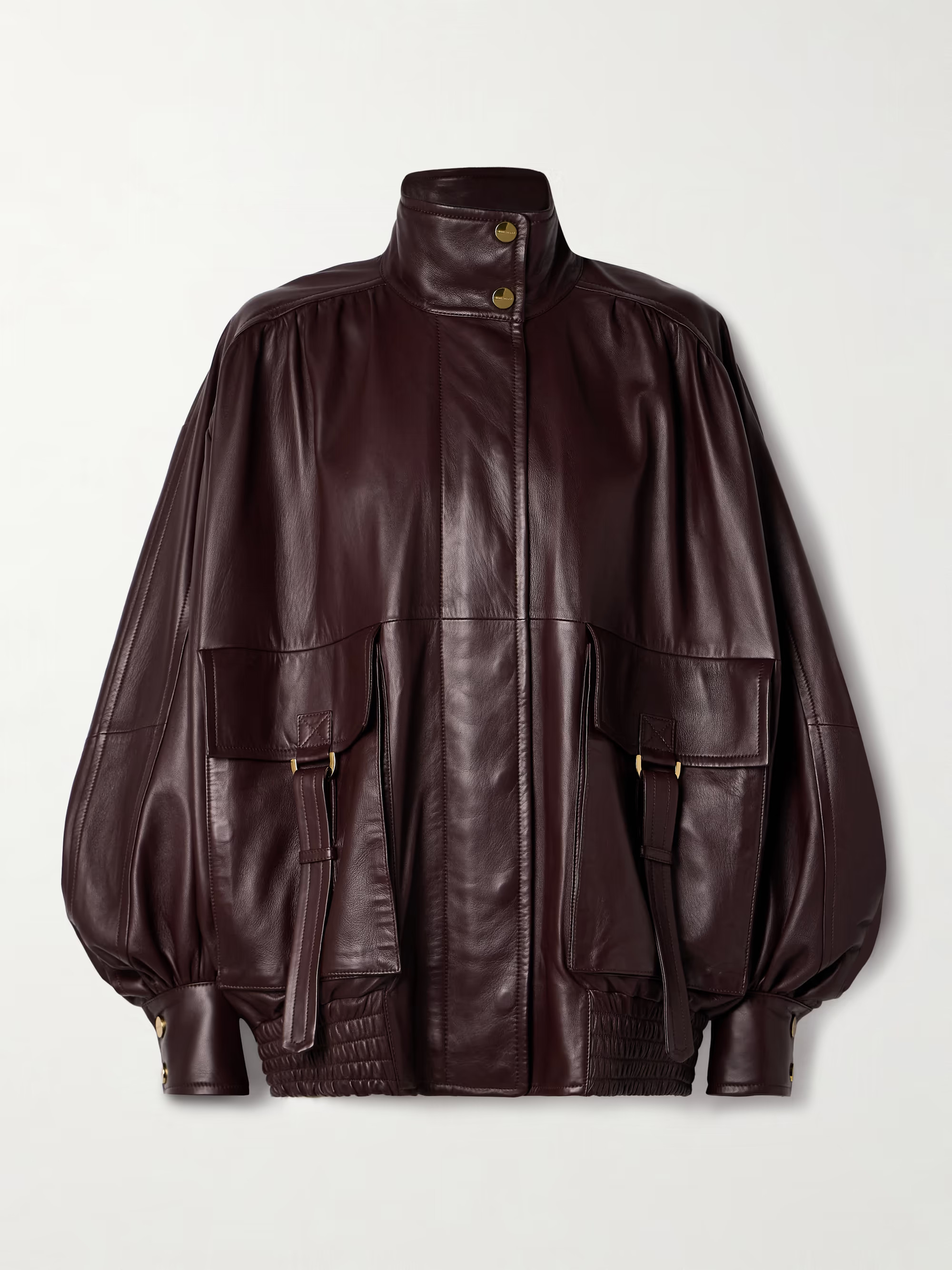 Illustration oversized leather jacket | NET-A-PORTER (US)