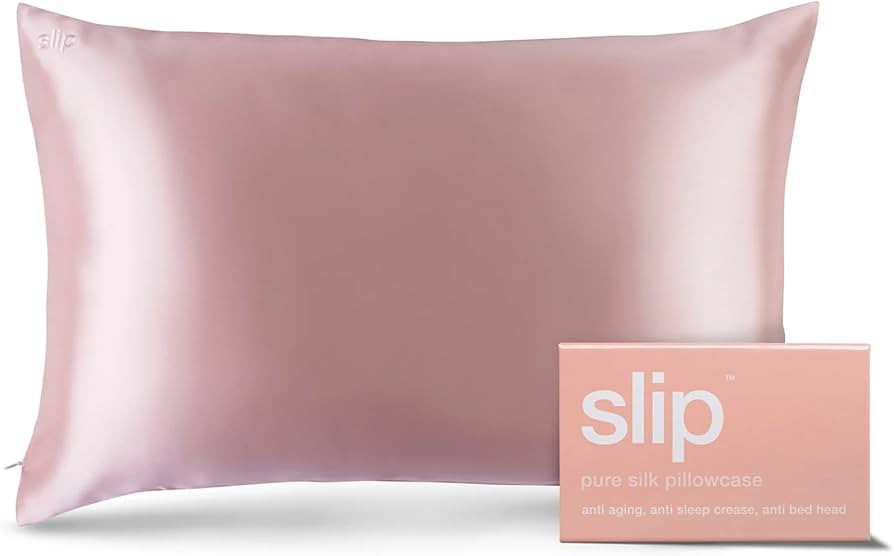 slip The Original Queen Pure Silk Pillow Case - 100% Pure 22 Momme Mulberry Silk - Queen Size Sta... | Amazon (US)
