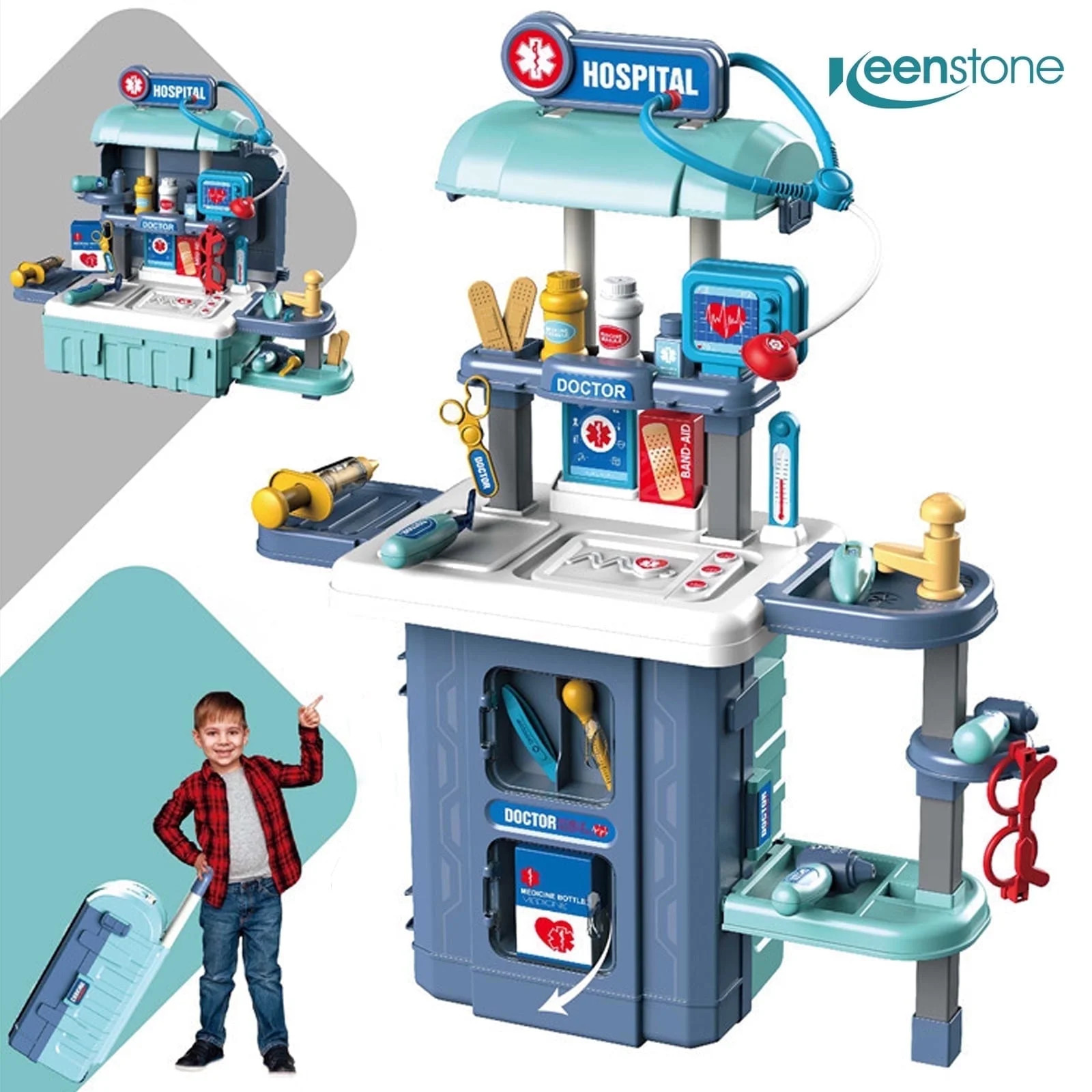 Vecukty Play Doctor Set for Kids, Kids Doctor Toy with Realistic Lights and Sounds, Simulation of... | Walmart (US)