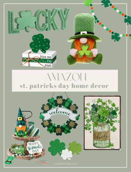 Amazon St. Patrick's day home decor! 

#LTKFind #LTKhome #LTKSeasonal