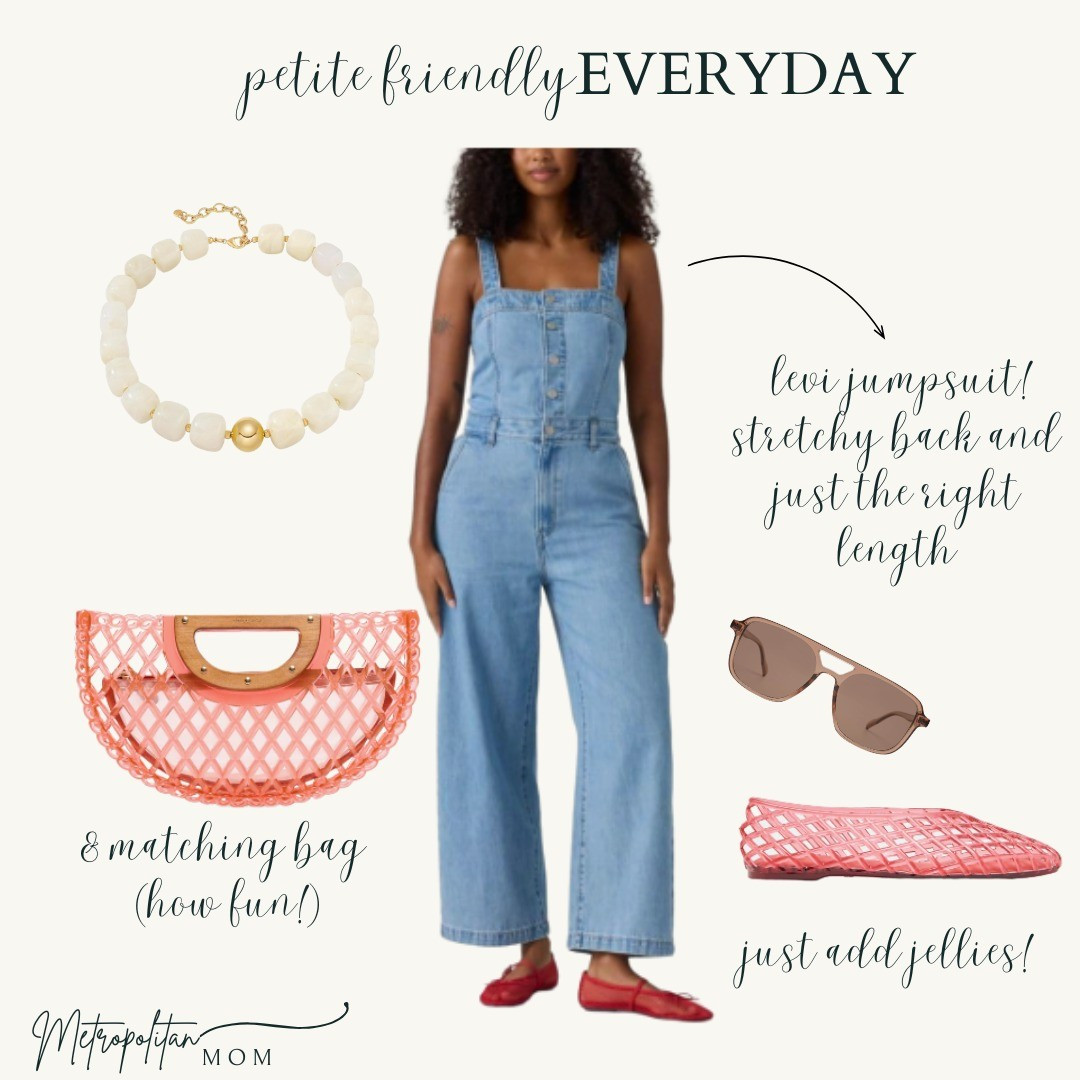 Bonus Look ✨️❤️An easy one-and-done look that still feels styled. The jumpsuit keeps it effortless, while the matching jelly bag and red jellies bring in that fun, coordinated moment. Finished with sunnies and a white necklace for a light, fresh feel.Why it works (especially petite):The one-piece elongates, and keeping the accessories tonal (matching jellies + bag) creates a clean, pulled-together look without overwhelming your frame.Where to wear:Weekend outings, vacation, casual dinners, errands, travel days

#LTKFestival #LTKPetite #LTKSeasonal