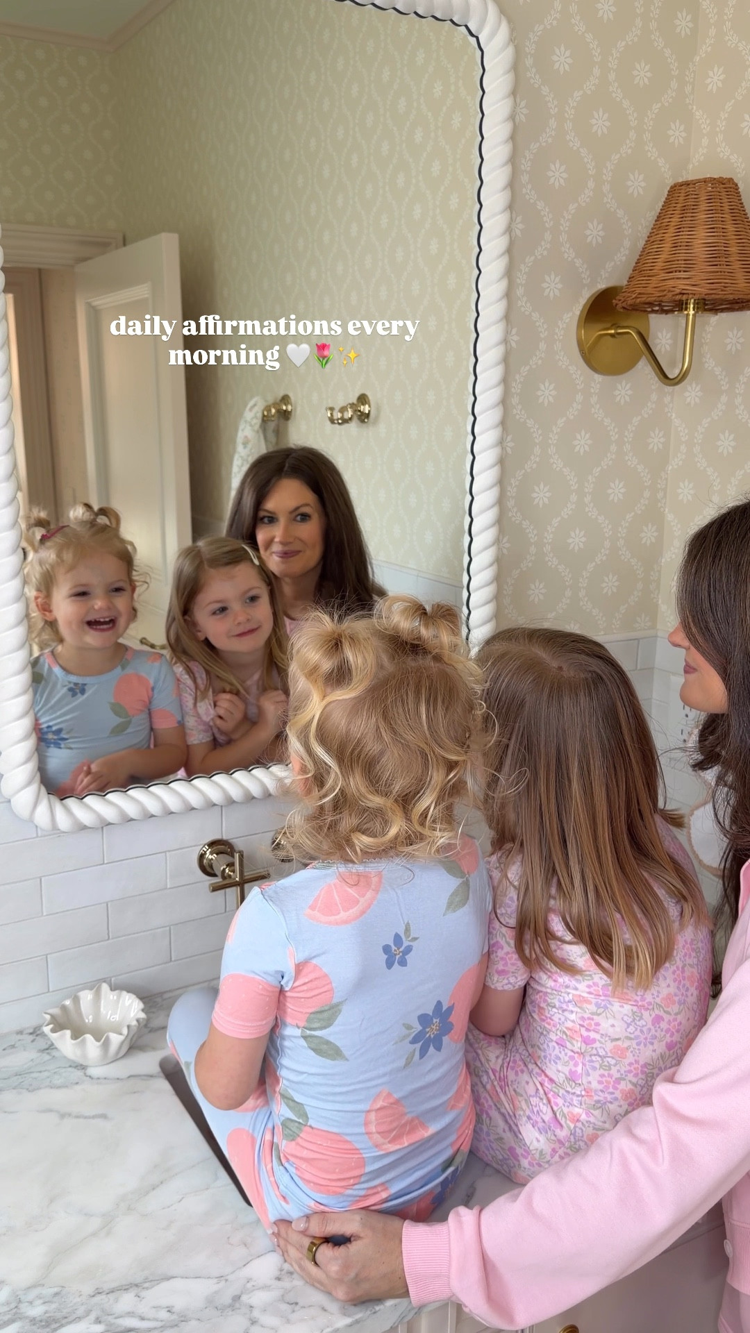 #ad 🩷 Our daily morning routine: positive affirmations and our comfy @carters Just One You pajamas! Carter’s Just One You ComfySoft collection is exclusive to @target and is made of the SOFTEST, cutest and thoughtfully priced pieces, all made with eco-responsible materials. They’re a perfect part of our daily morning routine! The girls are wearing sizes 3T and 5T - the fit is true-to-size.

#TargetPartner #Target #CartersJustOneYou #Carters 

#LTKmorningroutine #LTKKids #LTKmomlife