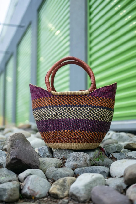 African Basket  Large Oval Basket With 2 Handles  Bolga | Etsy | Etsy (US)