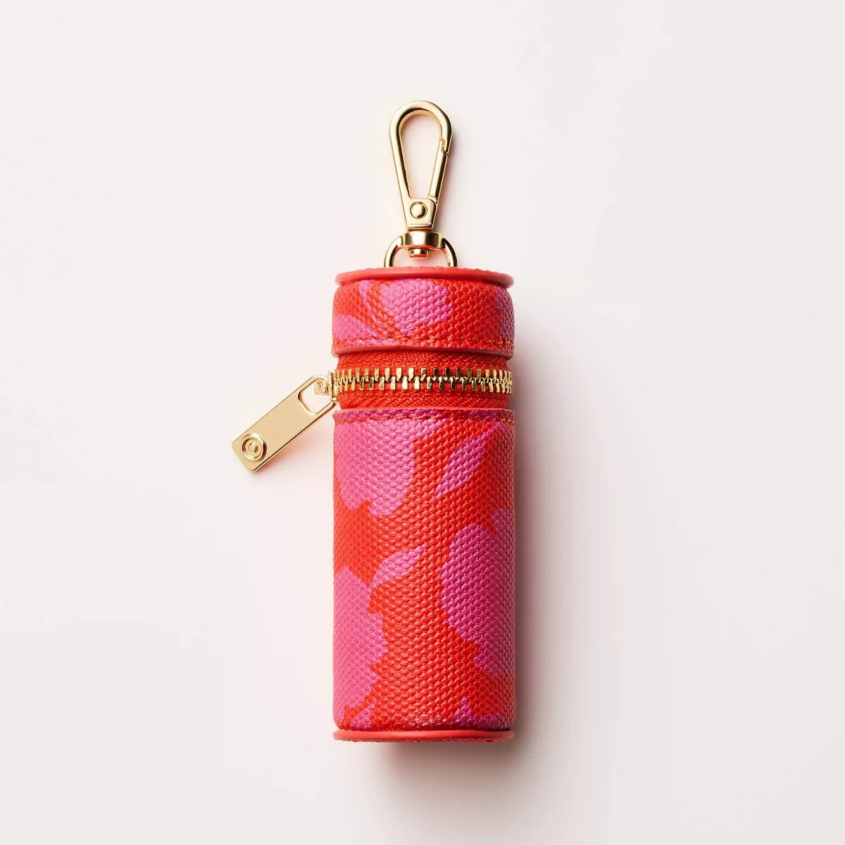 Canvas Classic Rose Lipstick Bag Charm Keychain - kate spade new york x Target Pink/Red | Target