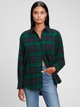 Oversized Flannel Shirt | Gap (US)