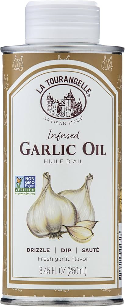 La Tourangelle, Garlic Oil, High Oleic Oil for Cooking Pastas, Salad Dressings, Drizzle on Popcor... | Amazon (US)